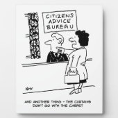 Der Kunde beim Citizens Advice Bureau berät Sie Fotoplatte (Vorderseite)