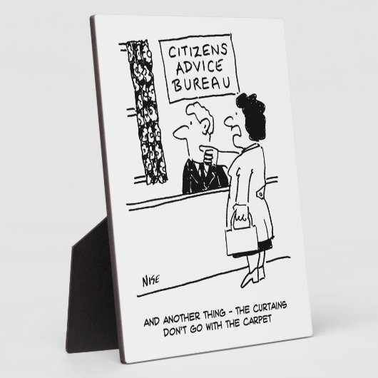 Der Kunde beim Citizens Advice Bureau berät Sie Fotoplatte (Seite)