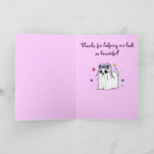 Der kundengerechte Hundegroomer-Name danken Ihnen Dankeskarte (Innenseite)