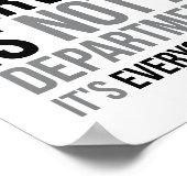 Der Kundenservice ist keine Abteilung Poster (Ecke)