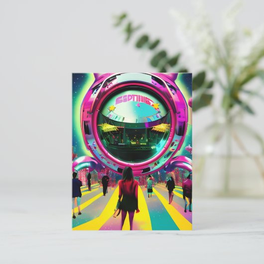 Der künftige Markt Postkarte (Stehend Vorderseite)