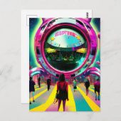 Der künftige Markt Postkarte (Vorne/Hinten)