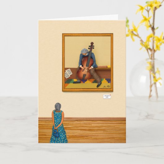 Der Kunst-Kritiker #2 Karte (Gelbe Blume)