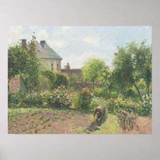 Der Kunstgarten in Eragny Camille Pissaro Poster