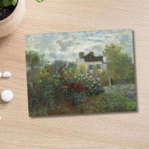 Der Kunstgarten mit Dahlias Postkarte