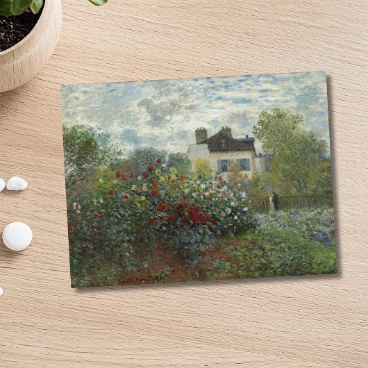 Der Kunstgarten mit Dahlias Postkarte