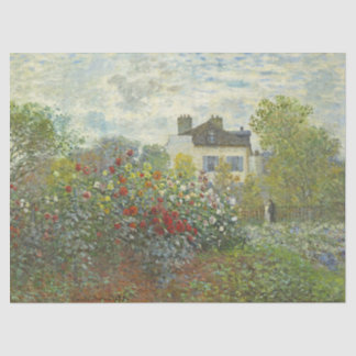 Der Kunstgarten von Argenteuil nach Monet Seidenpapier