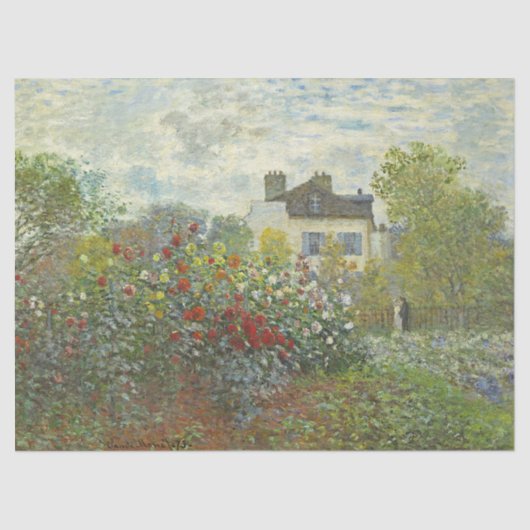 Der Kunstgarten von Argenteuil nach Monet Seidenpapier (Vorderseite)