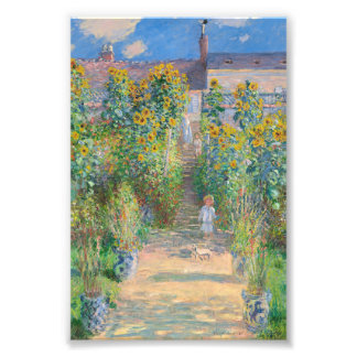 Der Kunstgarten von Claude Monet in Vétheuil Fotodruck