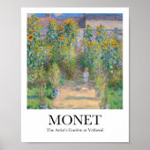 Der Kunstgarten von Claude Monet in Vétheuil Poster (Vorne)
