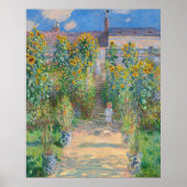 Der Kunstgarten von Claude Monet in Vétheuil Poster (Vorne)