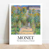 Der Kunstgarten von Claude Monet in Vétheuil Poster