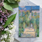 Der Kunstgarten von Claude Monet in Vétheuil Postkarte