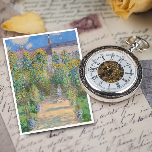 Der Kunstgarten von Claude Monet in Vétheuil Postkarte