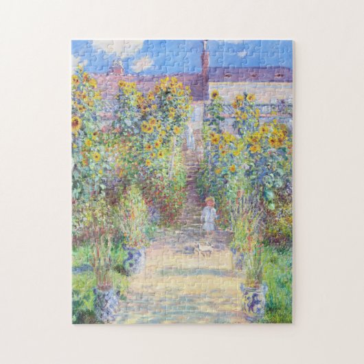Der Kunstgarten von Claude Monet in Vétheuil Puzzle (Vertikal)
