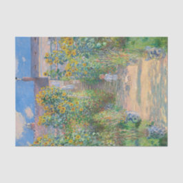 Der Kunstgarten von Claude Monet in Vétheuil Seidenpapier