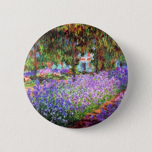 Der Kunstgarten von Giverny, Claude Monet Button (Vorderseite)