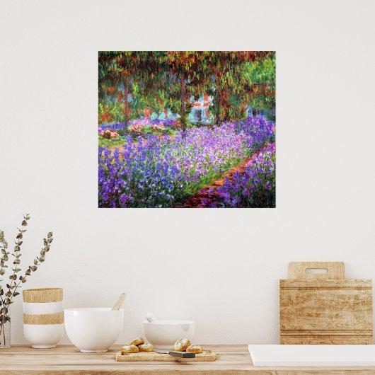 Der Kunstgarten von Giverny, Claude Monet Poster (Küche)