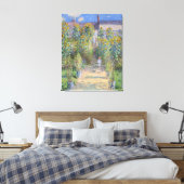 Der Kunstgarten von Vétheuil, Monet Leinwanddruck (Insitu (Schlafzimmer))