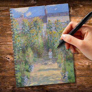 Der Kunstgarten von Vétheuil, Monet Notizblock