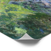 Der Kunstgarten von Vétheuil, Monet Poster (Ecke)