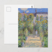 Der Kunstgarten von Vétheuil, Monet Postkarte (Vorne/Hinten)