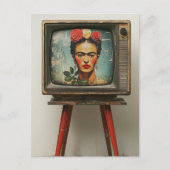 Der Künstler auf einem TV-Grunge Postkarte (Vorderseite)