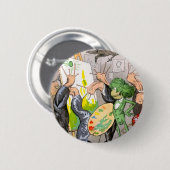 Der Künstler Button (Vorne & Hinten)