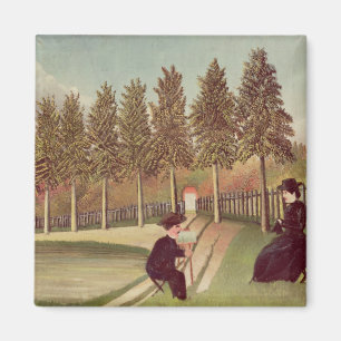 Der Künstler, der seine Ehefrau, 1900-05 malt Magnet