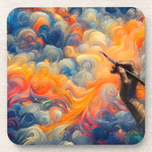 Der Künstler des Himmels Getränkeuntersetzer (Vorderseite)