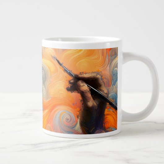 Der Künstler des Himmels Jumbo-Tasse (Rechts)