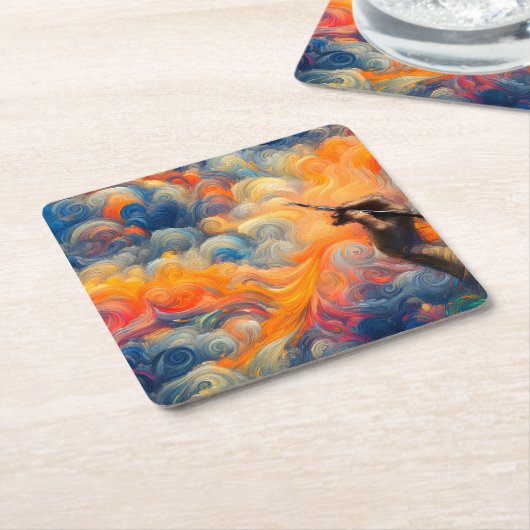 Der Künstler des Himmels Rechteckiger Pappuntersetzer (angewinkelt)