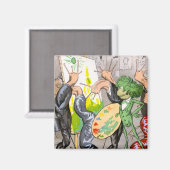 Der Künstler Magnet (Vorderseite/Rückseite)