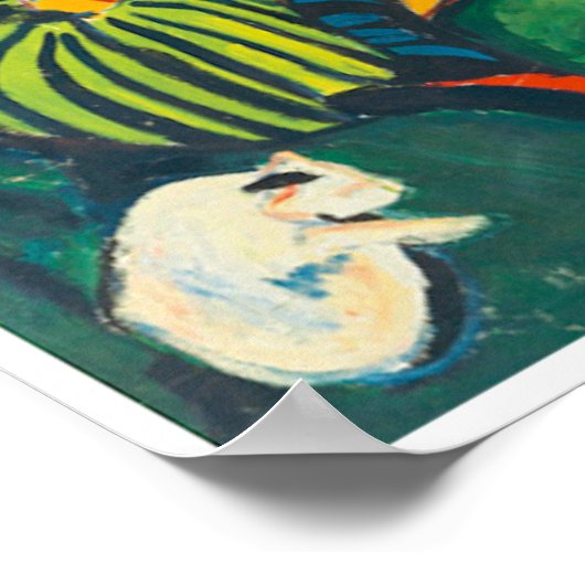 Der Künstler Marcella, Kirchner, Kunstkunst Poster (Ecke)