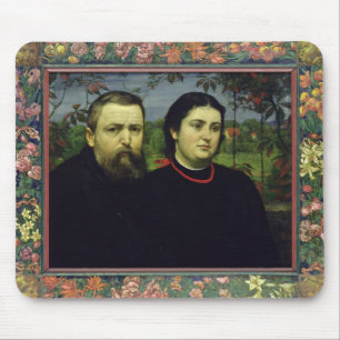 Der Künstler mit seiner Ehefrau Bonicella, 1887 Mousepad