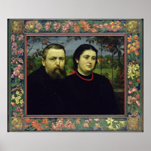 Der Künstler mit seiner Ehefrau Bonicella, 1887 Poster