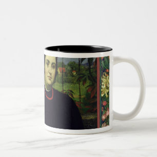 Der Künstler mit seiner Ehefrau Bonicella, 1887 Zweifarbige Tasse