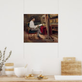 Der Künstler Morot in seinem Studio, c.1874 Poster (Küche)