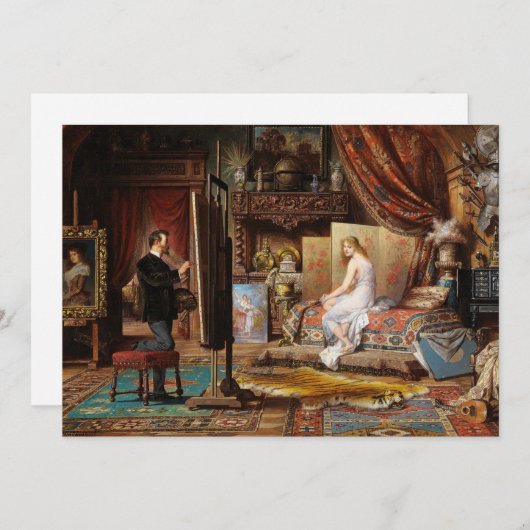 Der Künstler und sein Modell | Carl Schweninger, J (Vorne/Hinten)