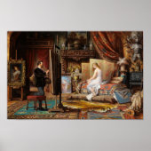 Der Künstler und sein Modell | Carl Schweninger, J Poster (Vorne)