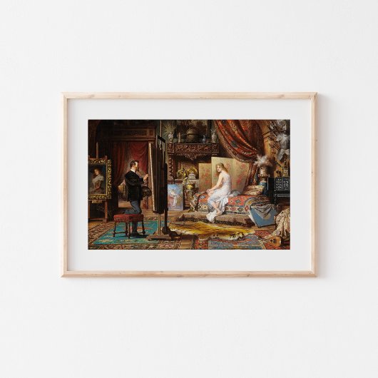 Der Künstler und sein Modell | Carl Schweninger, J Poster