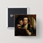 Der Künstler und sein Sohn RAPHAEL, c.1773 (Öl Button (Vorne & Hinten)
