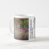 Der Künstlergarten in Giverny von Claude Monet Kaffeetasse (Vorderseite Links)