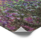 Der Künstlergarten in Giverny von Claude Monet Poster (Ecke)