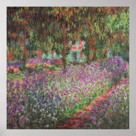 Der Künstlergarten in Giverny von Claude Monet Poster