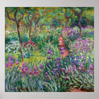 Der Künstlergarten in Giverny von Claude Monet Poster