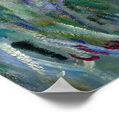 Der Künstlergarten in Giverny von Claude Monet Poster (Ecke)