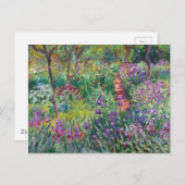 Der Künstlergarten in Giverny von Claude Monet Postkarte (Vorne/Hinten)