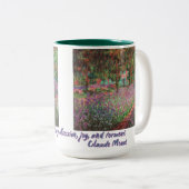 Der Künstlergarten in Giverny von Claude Monet Zweifarbige Tasse (VorderseiteRechts)