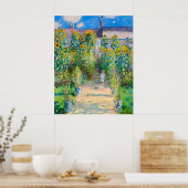 Der Künstlergarten in Vetheuil, 1880 von Monet Poster (Küche)